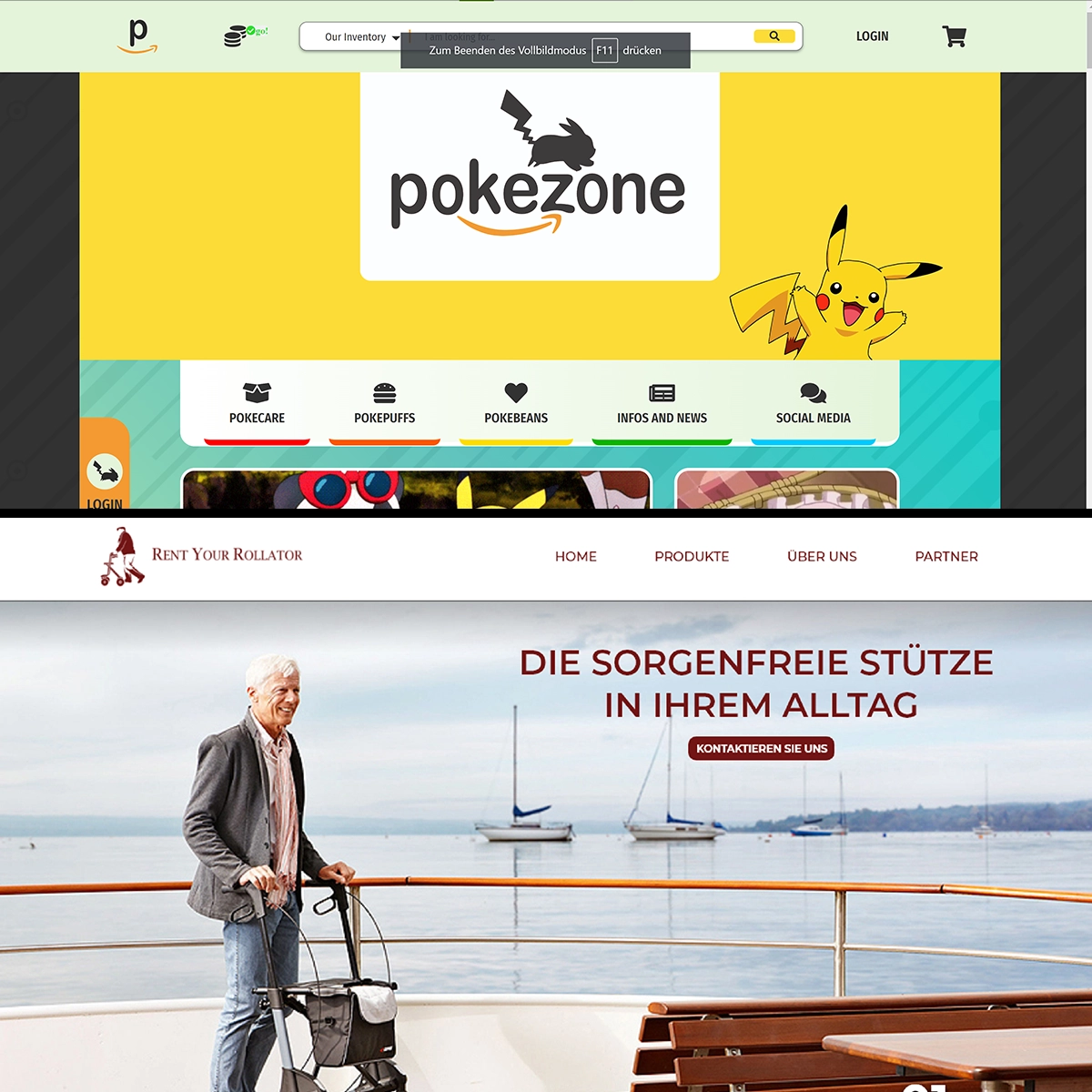 Pokezone + Rent your rollator